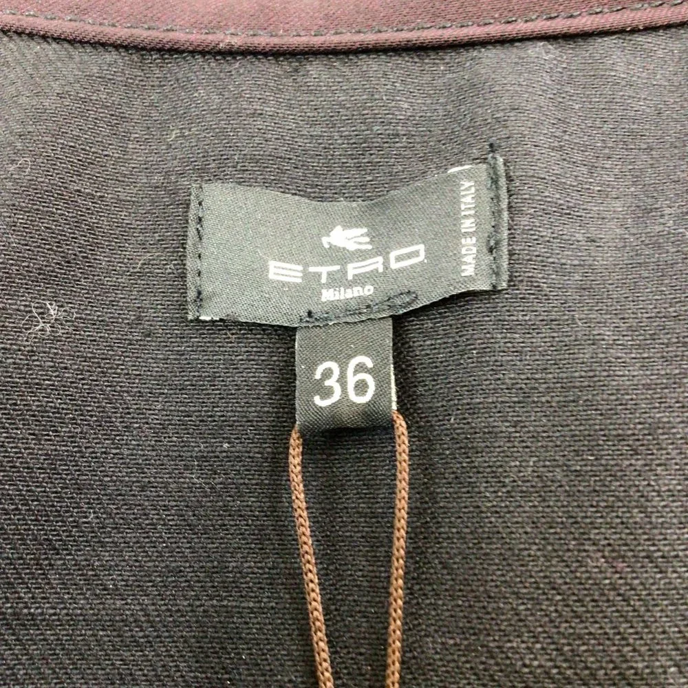 ETRO BLACK MULTI 2022 STAR PRINT DENIM JACKET - Picture 4 of 5